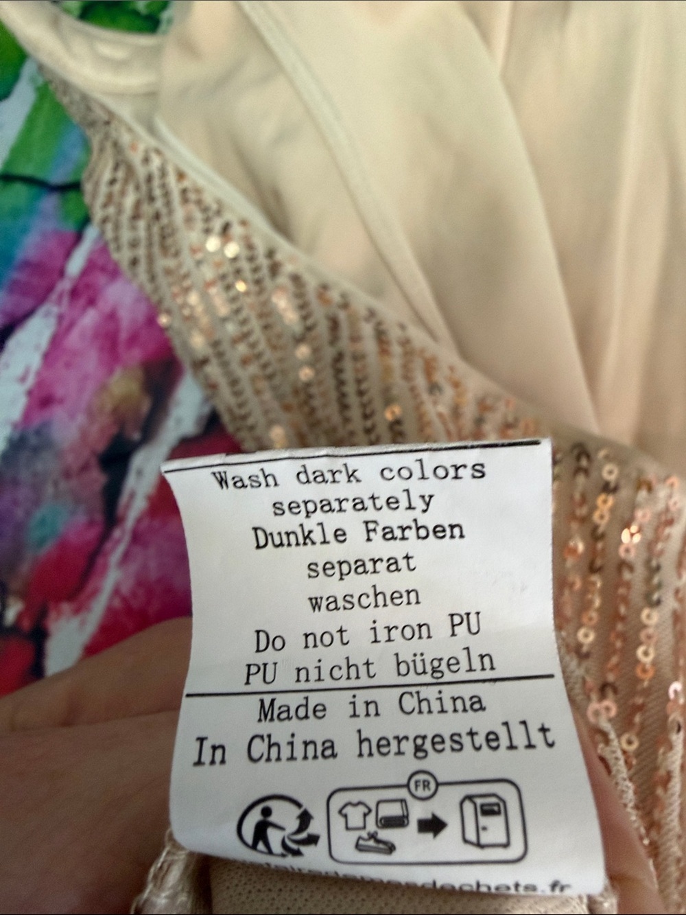 Grace Karin Rose Gold Sequin Halter Top - Picture 6 of 7